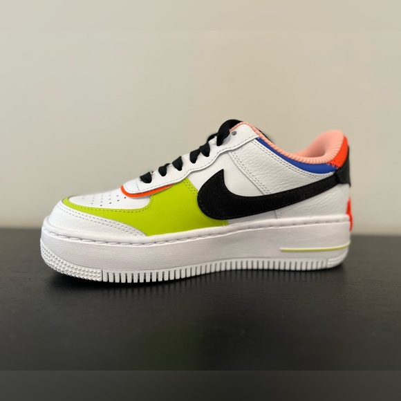 Nike Air Force 1 Low Shadow “White Multi” (DV2186-100) Women’s Size 5 - Picture 2 of 7